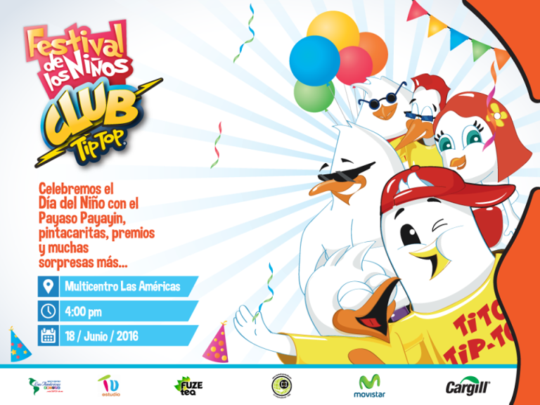 Tip –top anuncia Festival de los Niños a realizarse en Multicentro Las Américas