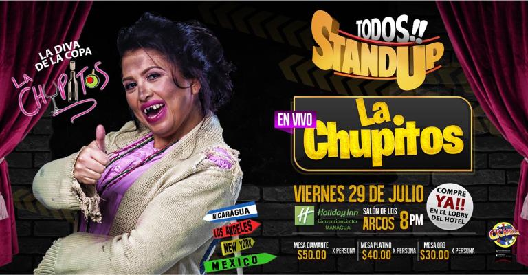 El próximo 29 de julio “La Chupitos” se presentará en Nicaragua