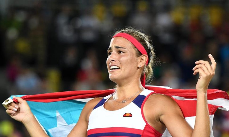 Mónica Puig, primera mujer de Puerto Rico en ganar oro