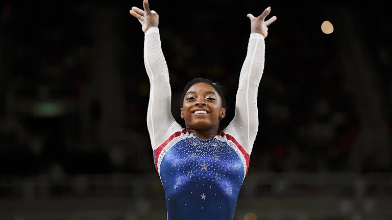 Simone Biles, campeona olímpica de gimnasia artística en Rio 2016