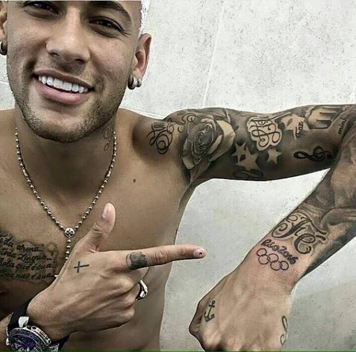 nuevo tatuaje olimpico de neymar jr