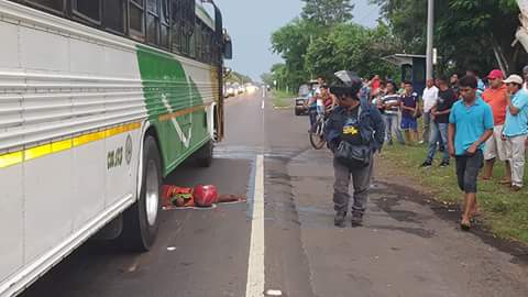 Tragedia en carretera: Fallece joven arrollado por bus