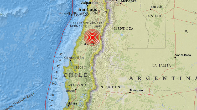 Intenso sismo de magnitud 6,4 en Chile