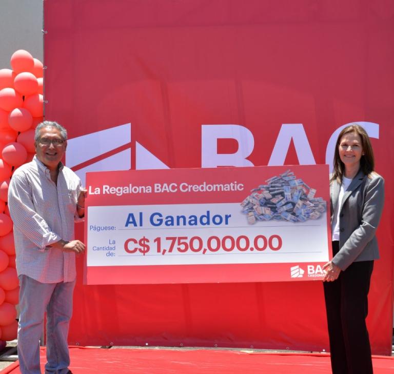 Habitante de Managua resultó favorecido en Promoción Regalona de Bac Credomatic, llevándose jugoso premio