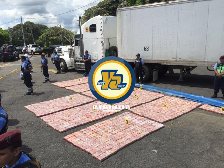 Policía Nacional incauta más de una tonelada de cocaína en puesto fronterizo de El Guasaule, Chinandega