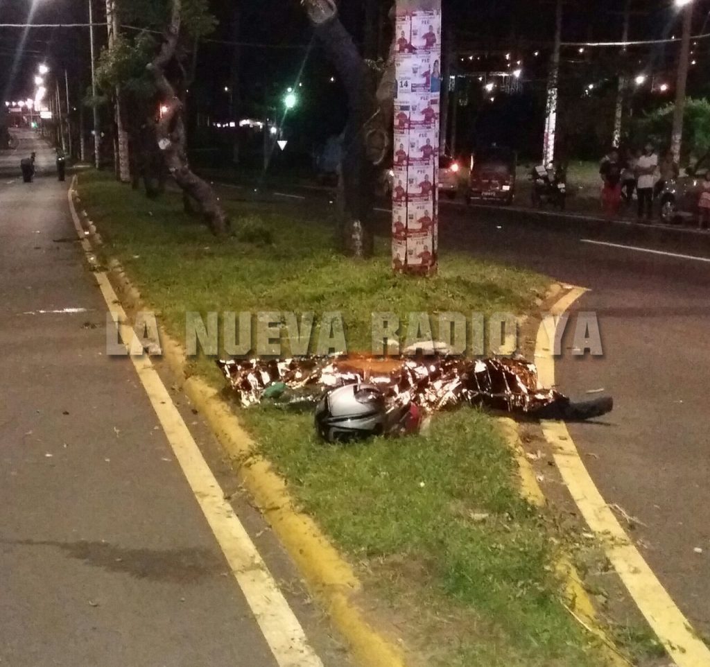 El motociclista Edwin Gago Saavedra fallecido frente a Enatrel de Ciudad Sandino