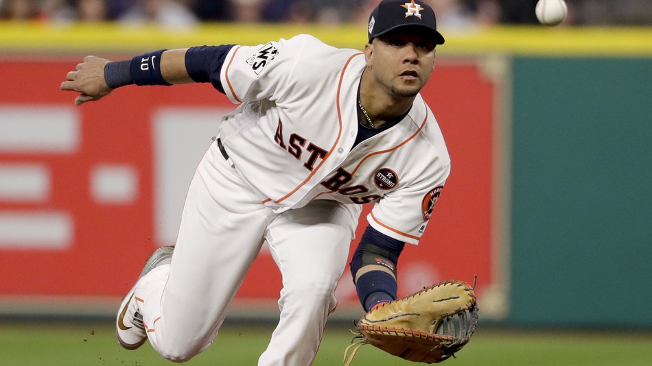 El primera base de los Astros Yuli Gurriel fue suspendido por 5 juegos