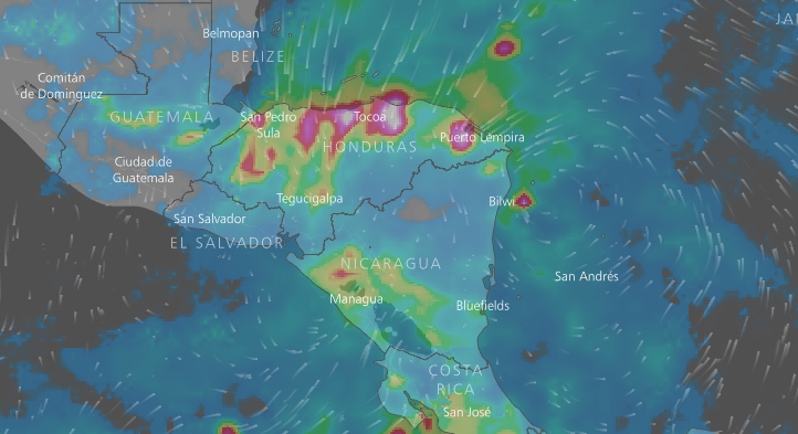 Nicaragua en alerta por 2 sistemas de baja presión y un frente frío