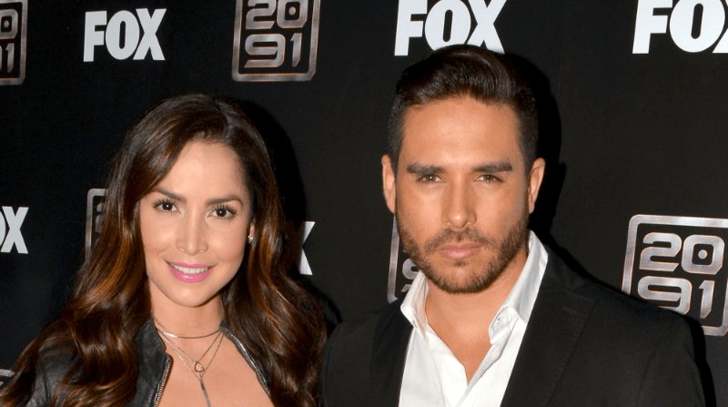 Carmen Villalobos y su novio Sebastián Caicedo