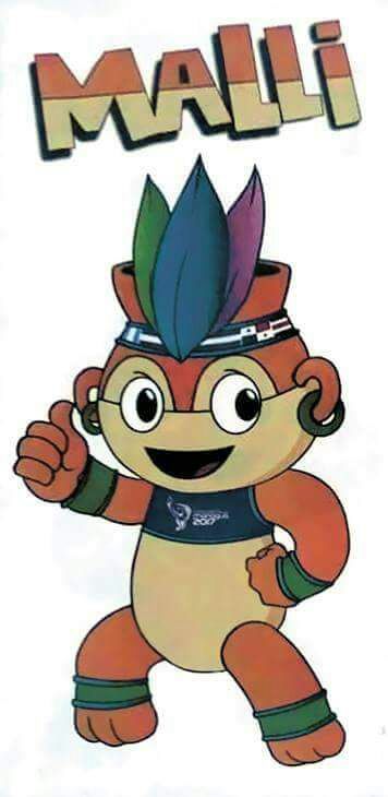 Malli la mascota de los Juegos Centroamericanos 2017, en Managua