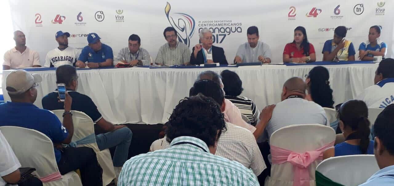 Conferencia sobre detalles de los XI Juegos Deportivos Centroamericanos Managua 2017