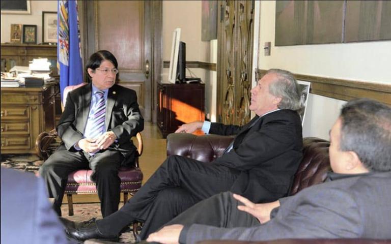 Canciller se reúne con Secretario General de la OEA, Luis Almagro