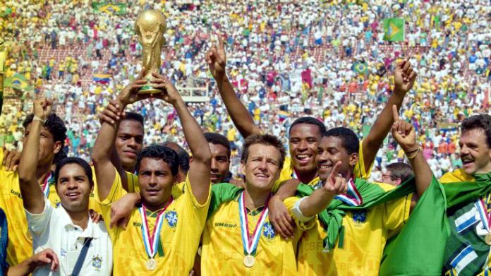 Brasil levantó la Copa Mundial de Fútbol en Estados Unidos 1994.