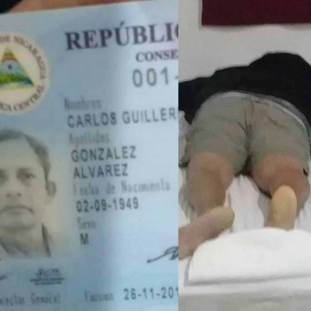 Carlos Guillermo González Álvarez, de 68 años de edad