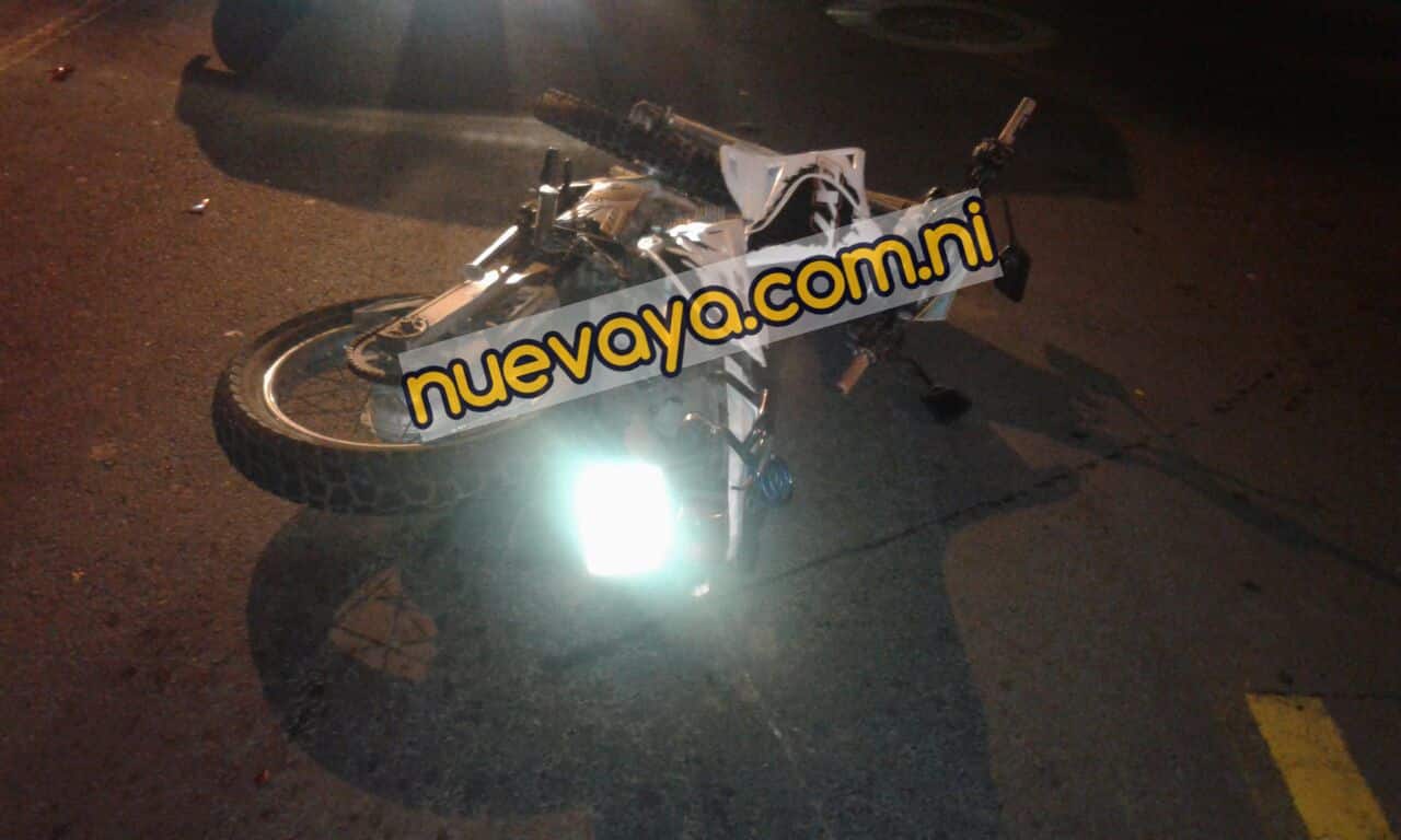 El motociclista fue trasladado al hospital Manolo Morales Peralta