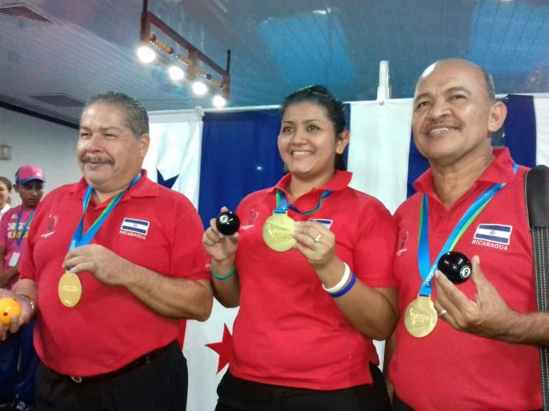 Nicaragua barre en billar de los Juegos Centroamericanos