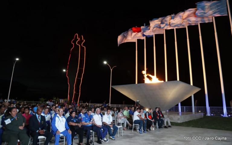 Realizan izado de banderas de los países que participan en los Juegos Centroamericanos 2017