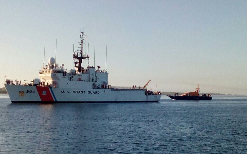 El patrullero USCGC Northland llegó hoy a Chinandega