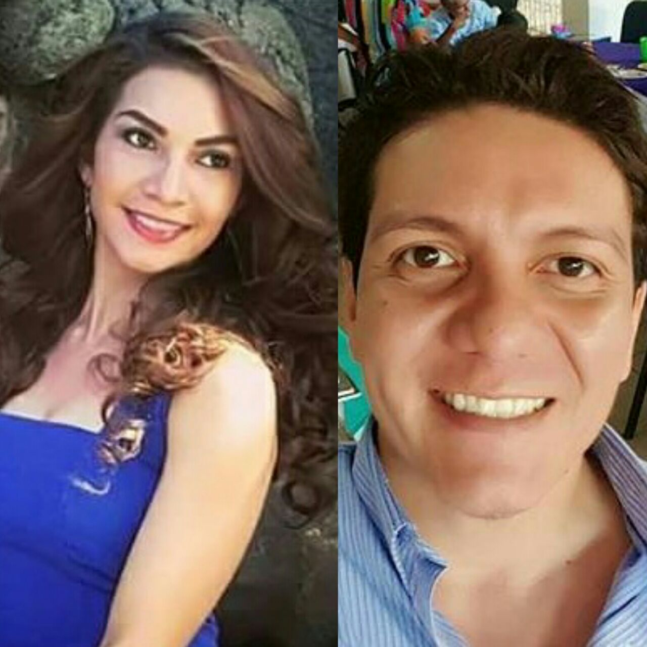 Angelica Garcia y su primo Álvaro Baldizón