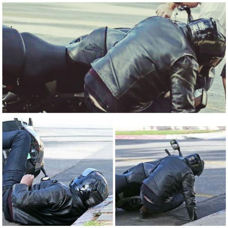 Ben Affleck se golpeó la cabeza tras accidentarse en su moto