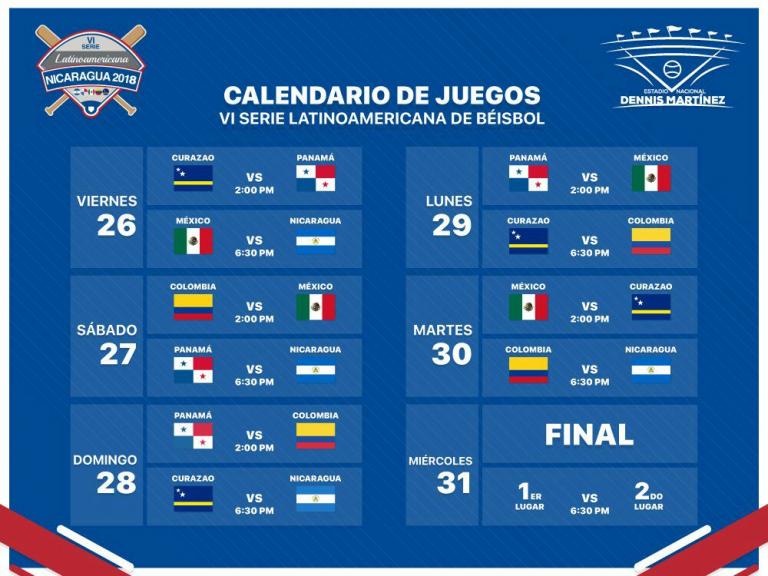 Cambios en el calendario de juegos de la Serie Latinoamericana La