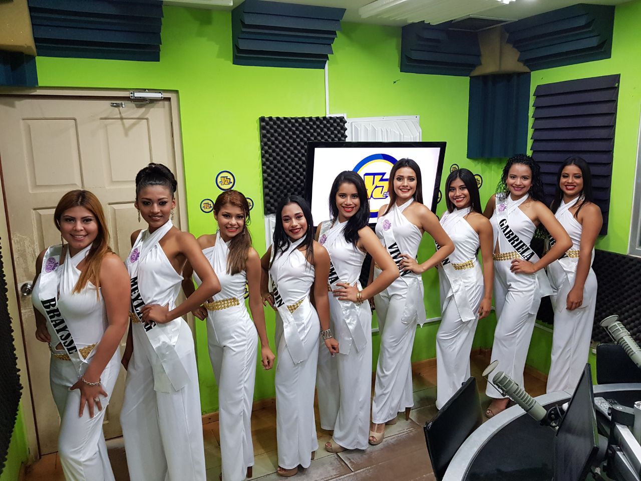 Candidatas a las Fiestas Patronales de Diriamba 2018