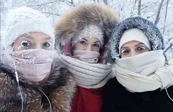 En Rusia se te congelan las pestañas por el frio