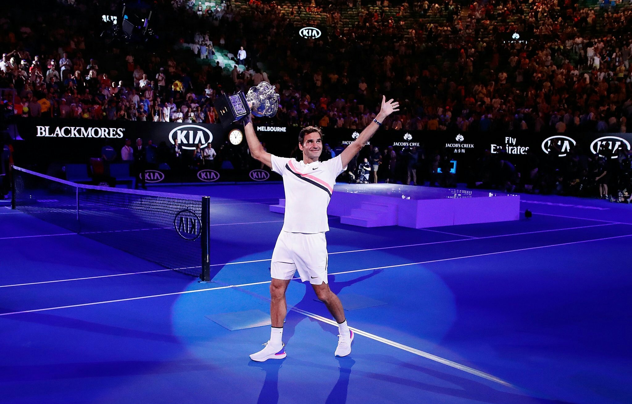 Federer hizo historia en el Abierto de Australia