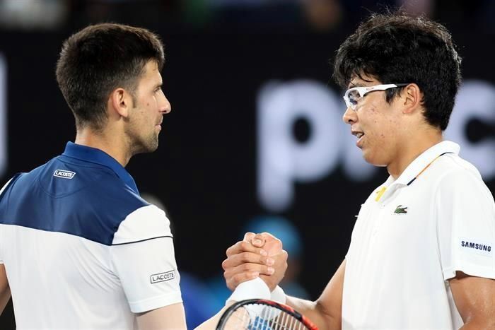 El coreano Hyeon Chung, de 21 años alcanzó los 4tos de Final del Abierto de Australia