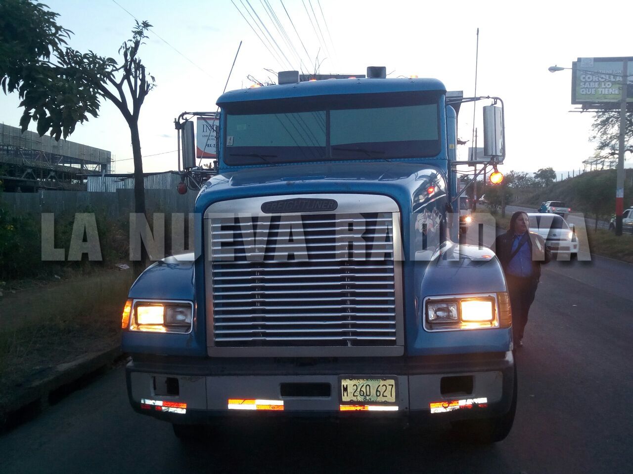 El camión era conducido por el señor German Andino