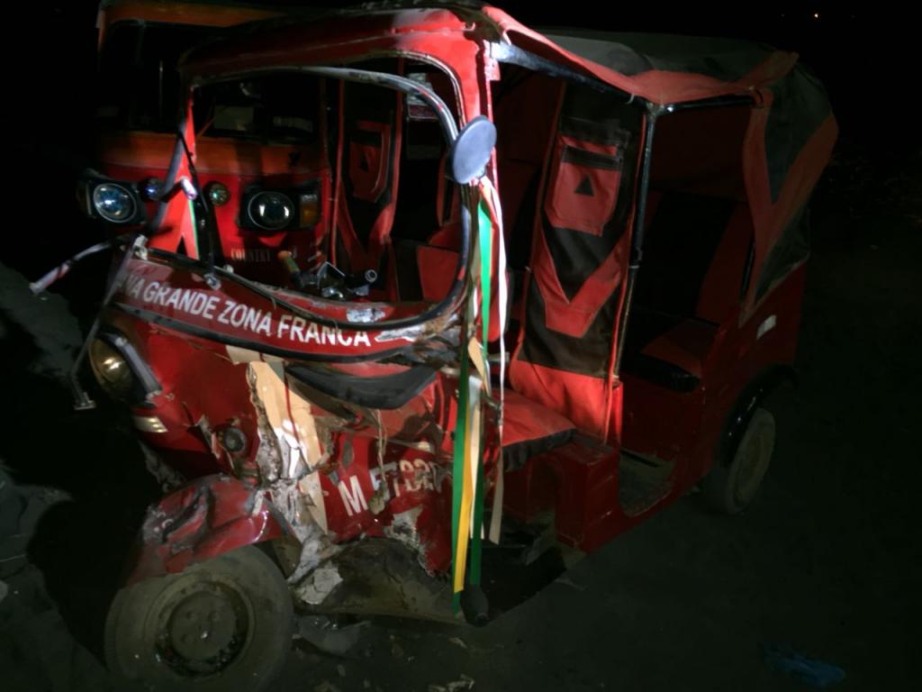 El accidente ocurrió en las inmediaciones de la zona franca Las Mercedes