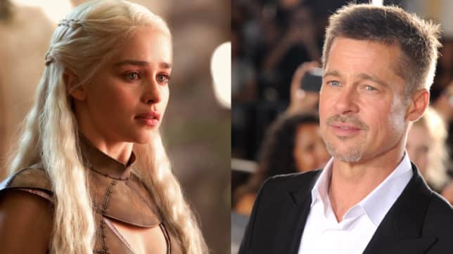 Brad Pitt ofreció más de 100 mil dólares para estar con Emilia Clarke