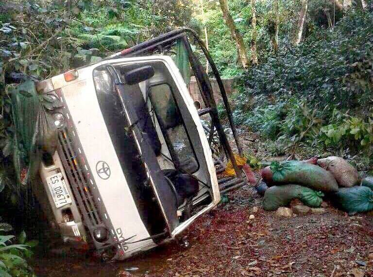 El accidente ocurrió en La Cuesta El Guano en San Juan de Rio Coco