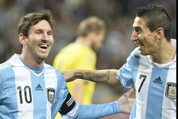 Lionel Messi y Ángel di María