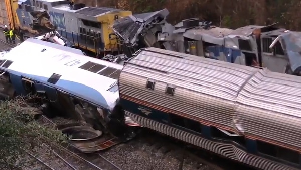 Choque de trenes en Carolina del Sur, Estados Unidos