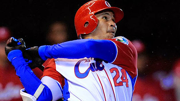 El beisbolista cubano Frederick Cepeda