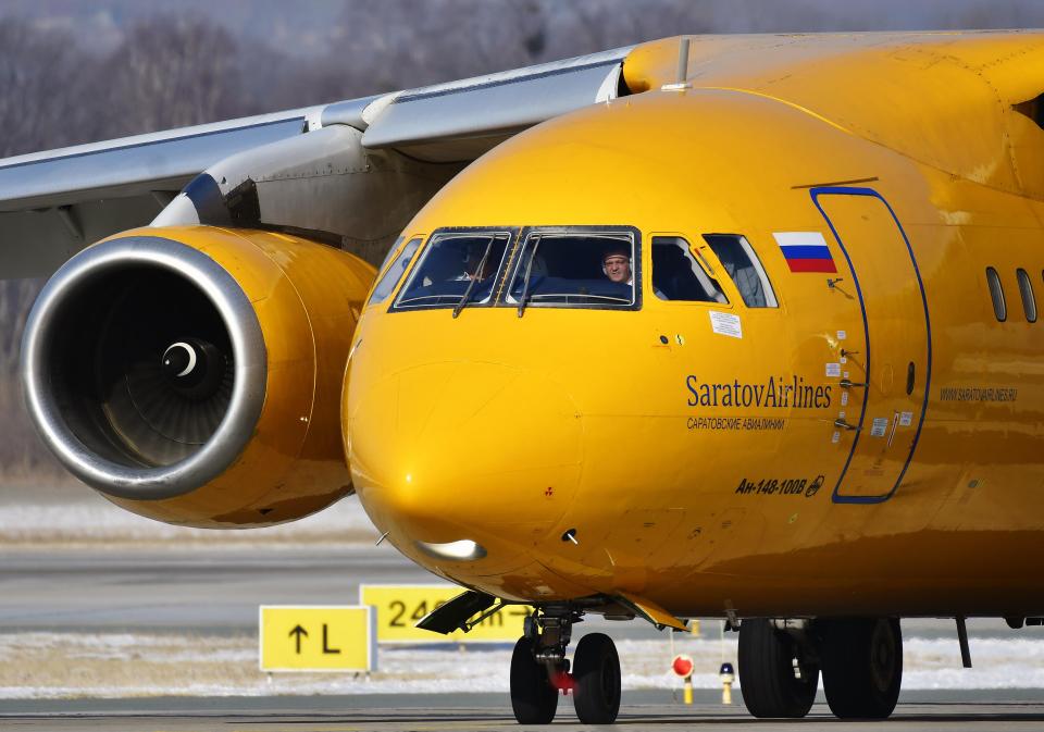 Este era el avión ruso An-148 de Saratov Airlines