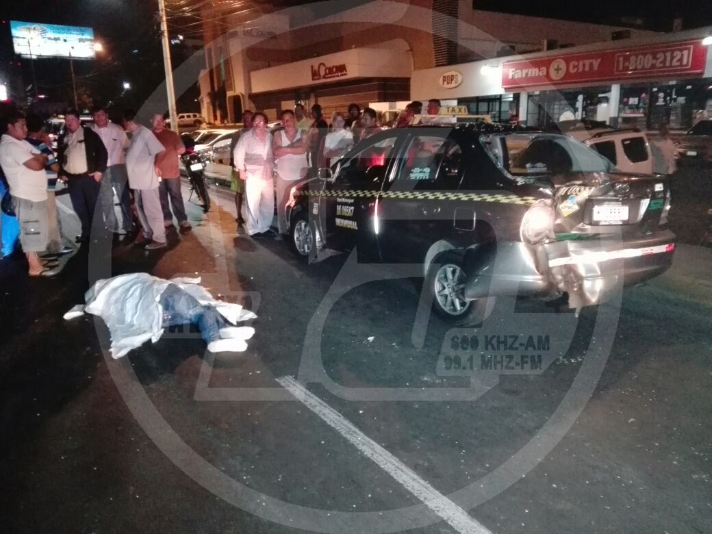 El accidente ocurrió de la rotonda Centroamérica media cuadra al sur