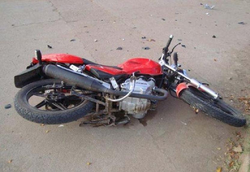 Accidente de moto, imagen referencial