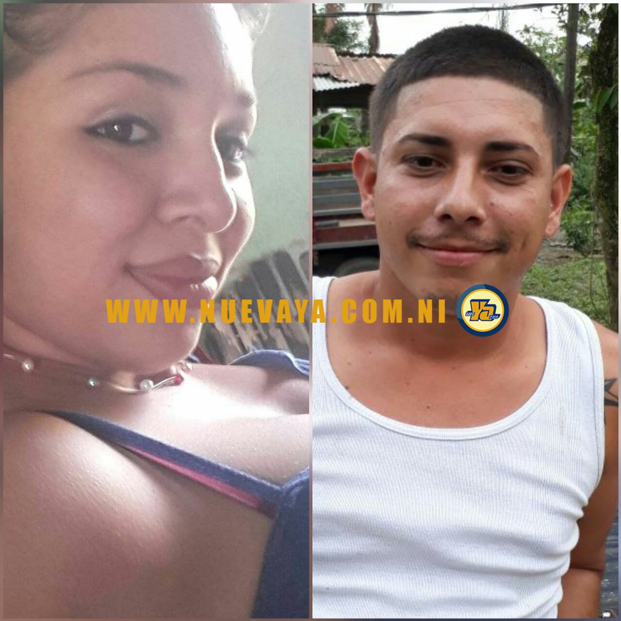 Kimberly Barrantes y su ex compañero Donovan Campos