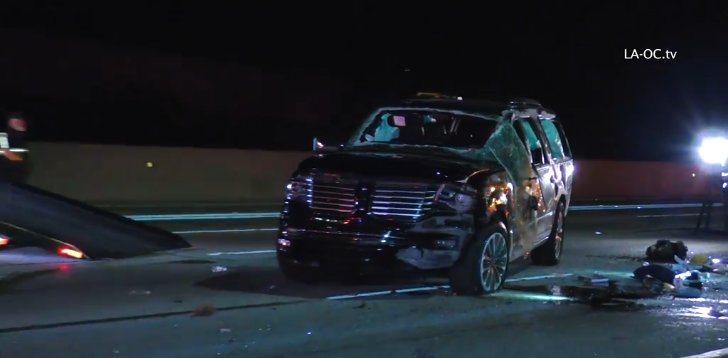 Así quedó la camioneta del actor Will Ferrell