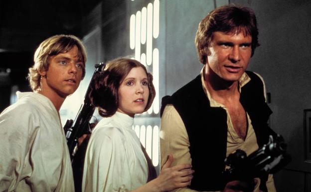 Mark Hamill, Carrie Fisher y Harrison Ford