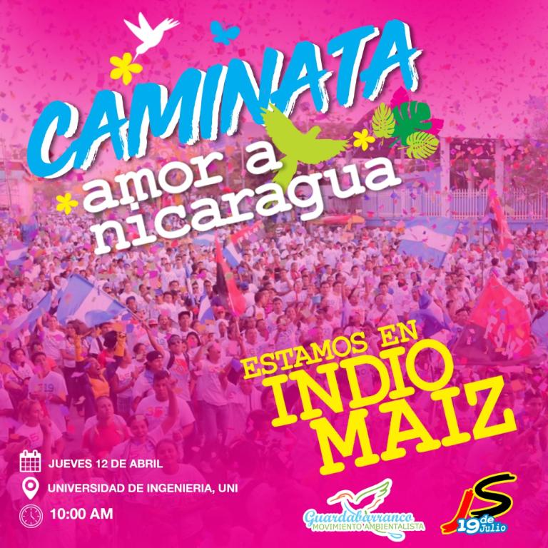 Mañana Juventud Sandinista participarán en caminata por Amor a la Madre Tierra