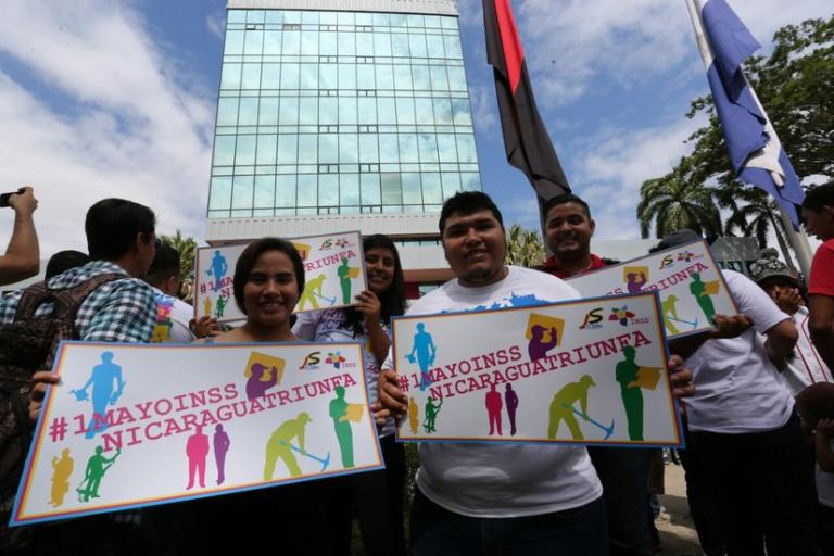 Movimientos juveniles respaldan reformas al Seguro Social #1MayoInssNicaraguaTriunfa