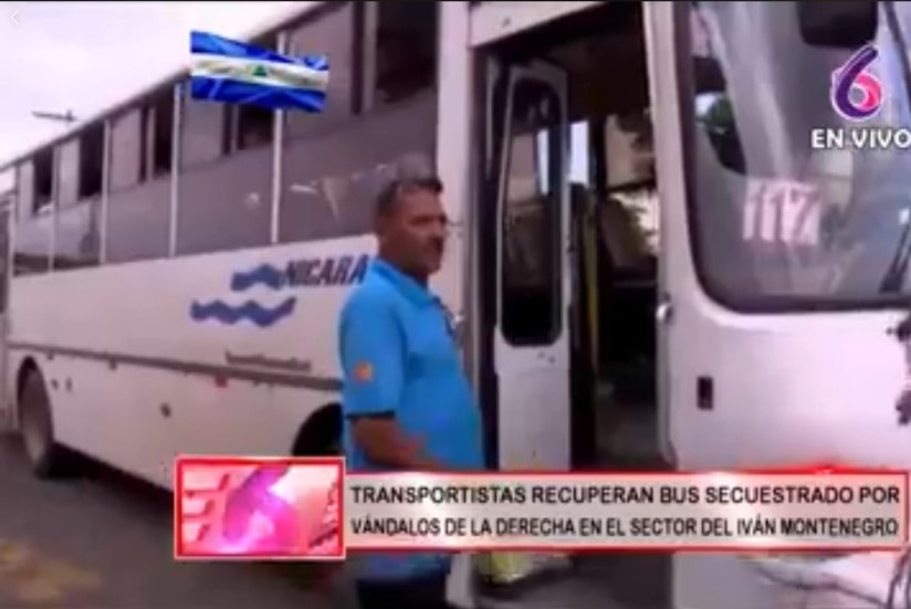 Transportistas recuperan autobús secuestrado en Managua