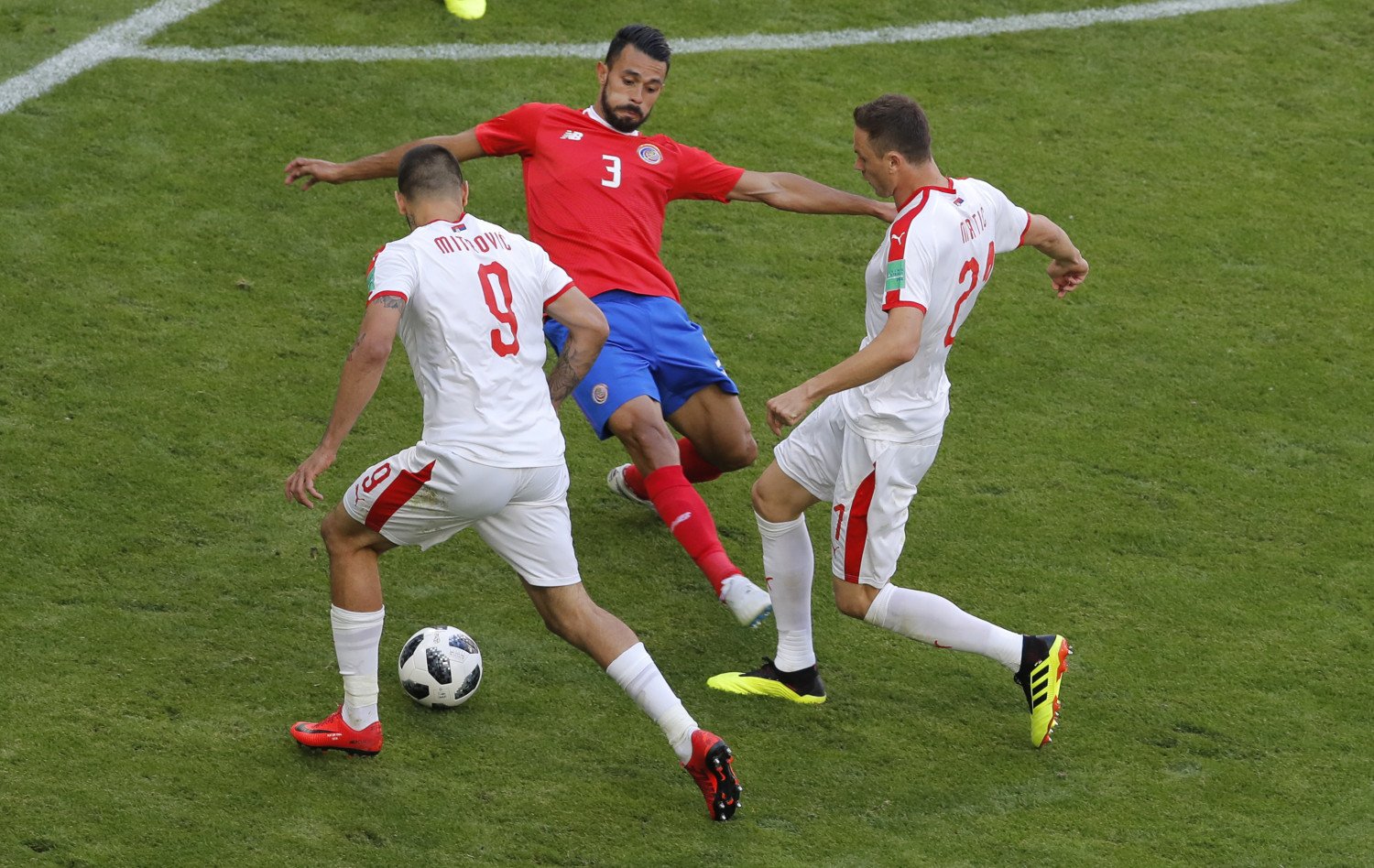 Serbia vence 1-0 a Costa Rica en el Mundial