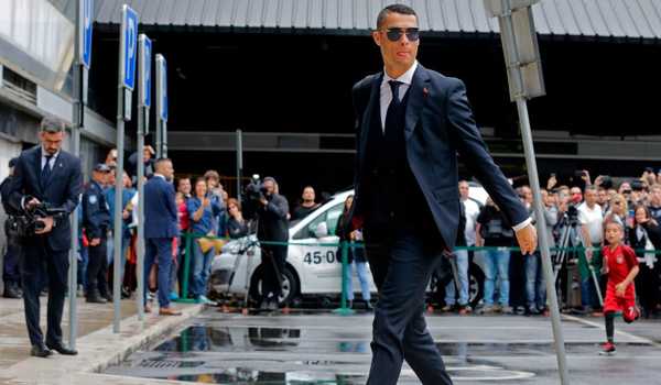 Cristiano llegó a Rusia junto a Portugal