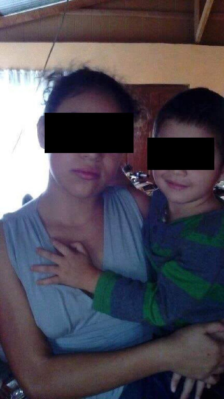 Los hijos de la ciudadana Liseth Guerrero, de unos 32 años de edad