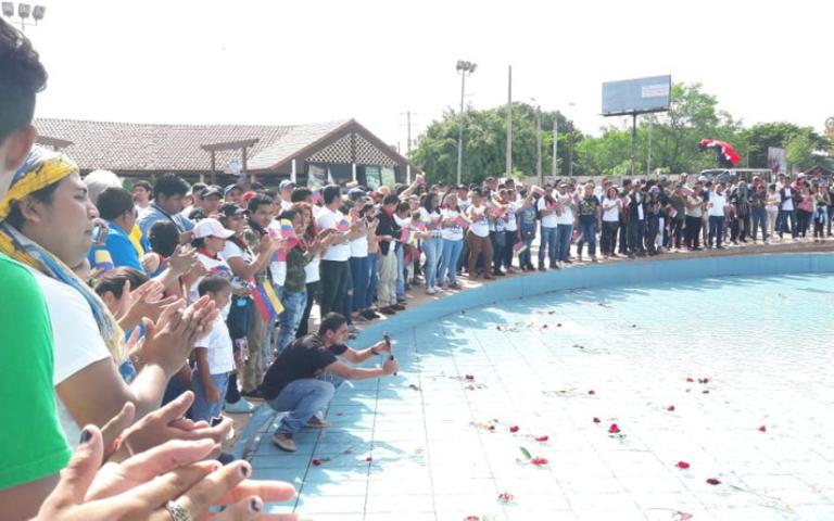 Juventud Sandinista honra al Comandante Chávez en su natalicio