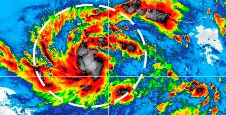 Tormenta Tropical Fabio en el radar